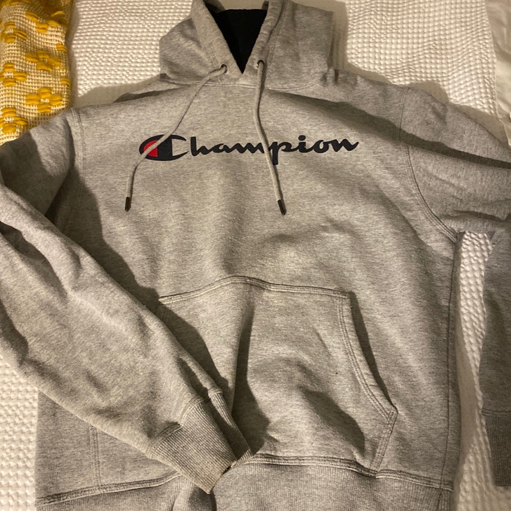 Grey champion hoodie